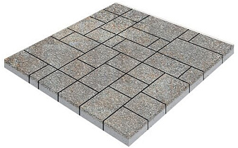 Плитка тротуарная SteinRus, Инсбрук Альпен Б.7.Псм.6, Native, ColorMix Берилл, толщина 60 мм
