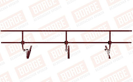 Кровельное ограждение Borge для черепичной кровли оцинкованное RAL 3005, 300*60 см