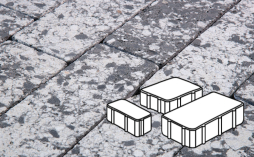 Плитка тротуарная Готика Granite FINERRO, Новый Город В.2.Псм.8, Диорит 260/160/100*160*80 мм