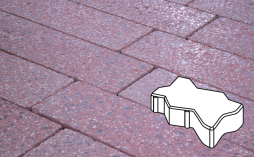 Плитка тротуарная Готика, Granite FINERRO, Зигзаг/Волна Б.2.Ф.6, Ладожский, 225*112,5*60 мм