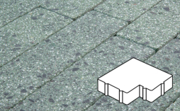 Плитка тротуарная Готика, Granite FINERRO, Калипсо Б.2.Ф.6, Порфир, 200*200*60 мм