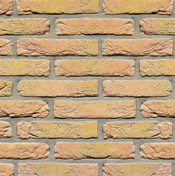 Кирпич облицовочный Terca Geel Donker Genuanceerd Zilverzand Handvorm, 210*100*50 мм