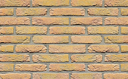 Кирпич облицовочный Terca Geel Donker Genuanceerd Zilverzand Handvorm, 210*100*50 мм