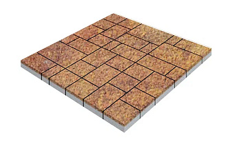 Плитка тротуарная SteinRus Инсбрук Альпен Б.7.Псм.6, Old-age, ColorMix Бромо, толщина 60 мм
