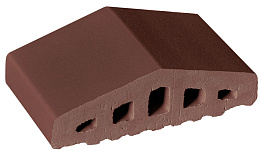 Клинкерный заборный элемент King Klinker 03 Natural brown, 180/120*100*58 мм