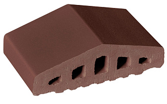 Клинкерный заборный элемент King Klinker 03 Natural brown, 180/120*100*58 мм