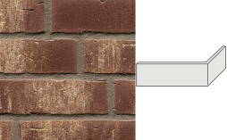 Клинкерная плитка угловая ручной формовки Feldhaus Klinker NF 14 W749 vascu geo rotado 240*71*115*14 мм