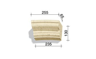 Арочный элемент White Hills 736-23, 130*255/235*65 мм