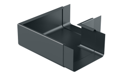 Угол универсальный Qstalyo 90 градусов RAL 7016 для системы D 125/80*80 мм