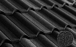 Композитная черепица рядовая Metrotile Gallo Black