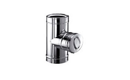 Тройник с прочисткой Schiedel ICS 25 T200 PI короткий, D 130/180 мм