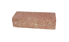 Кирпич гиперпрессованный Акварид, Дикий камень (ложок), Персиковый, полнотелый, 250*100*65 мм