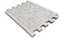 Плитка тротуарная SteinRus Прямоугольник В.6.П.8 Backwash, Эльтон, 200*100*80 мм