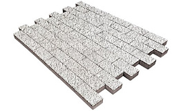 Плитка тротуарная SteinRus Прямоугольник В.6.П.8 Backwash, Эльтон, 200*100*80 мм