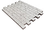 Плитка тротуарная SteinRus Прямоугольник В.6.П.8 Backwash, Эльтон, 200*100*80 мм