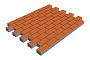 Плитка тротуарная SteinRus Прямоугольник Б.6.П.6 Native оранжевый, 200*100*60 мм