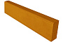 Садовый бордюр SteinRus, БР 100.20.8R, гладкая, полный прокрас, желтый, 1000*200*80 мм