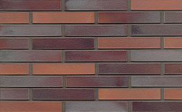 Кирпич клинкерный Muhr 12 Blaurot-bunt гладкий, 290*90*52 мм