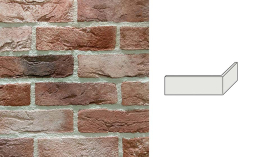Угловой декоративный кирпич Redstone Dover frost DF-66/U 227*100*71 мм
