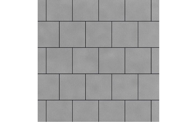 Плитка тротуарная SteinRus Виго В.3.К.8 гладкая, серый, 200*200*80 мм