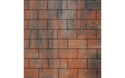 Плитка тротуарная SteinRus Прямоугольник А.6.П.4, Native, ColorMix Рей, 200*100*40 мм