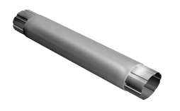 Труба соединительная Grand Line Rooftop dRain PU, 1 м, RAL 9003 сигнальный белый