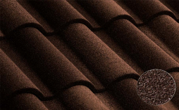 Композитная черепица рядовая Metrotile Romana Brown