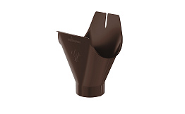Воронка желоба Aquasystem PE dRain RAL 8017 D 125/90 мм