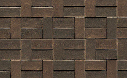 Клинкерная брусчатка Westerwaelder Klinker PK833 Braun, 200*100*40 мм