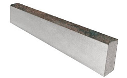 Тротуарный бордюр садовый SteinRus БР 100.20.8R Colormix Штайнрус, гладкий, частичный прокрас, 1000*200*80 мм