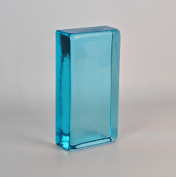 Стеклянный кирпич Lake Blue, 200*100*50 мм