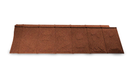 Композитная черепица рядовая Metrotile ISlate Terracotta