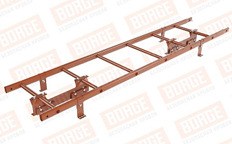 Лестница кровельная Borge для фальцевой кровли оцинкованная RAL 8004, 1,8 м