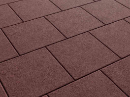 Плитка тротуарная Квадрат Б.1.К.10 гранит красный, 300*300*100 мм 