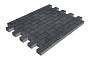 Плитка тротуарная SteinRus Прямоугольник Б.6.П.6 Backwash Неро, 200*100*60 мм