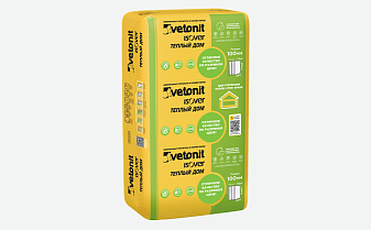 Утеплитель vetonit (Isover) Теплый дом Плита 1170*610*100 мм, 7 шт/уп, 5 м2/уп
