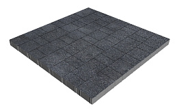 Плитка тротуарная SteinRus Новый город Лион Б.9.Псм.6, Backwash, Неро, толщина 60 мм