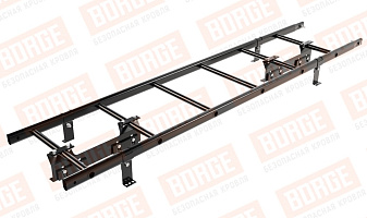 Лестница кровельная Borge для фальцевой кровли оцинкованная RAL 9005, 1,8 м