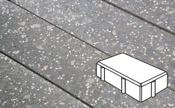 Плитка тротуарная Готика, Granite FINO, Брусчатка В.2.П.10/Г.2.П.10, Ильменит, 200*100*100 мм