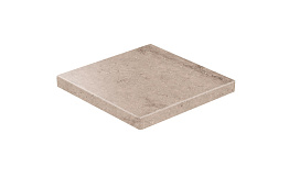 Клинкерная ступень прямоугольная угловая Loftstufe Stroeher Gravel Blend  964 taupe, 340х340х35х11 мм