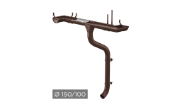 Водосточная система Aquasystem PURAL MATT 150/100 мм RAL 8017