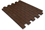 Плитка тротуарная SteinRus Прямоугольник Лайн Б.6.П.6, гладкая, коричневый, 200*100*60 мм