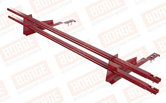 Снегозадержатель трубчатый Borge для черепичной кровли оцинкованный RAL 3003, 1,5 м