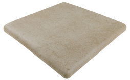 Клинкерная угловая ступень-флорентинер Gres Aragon Capri Beige, 330*330*18(53) мм