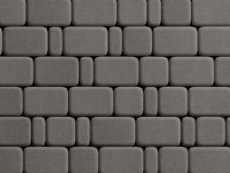 Плитка тротуарная Классико Б.4.КО.6 стандарт гладкий черный, комплект 3 шт, толщина 60 мм