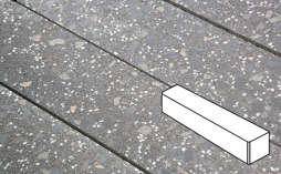Плитка тротуарная Готика, City Granite FINO, Ригель Б.3.П.8, Ильменит, 360*80*80 мм