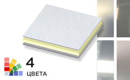 Стальная композитная панель SIBALUX Сталь METAL