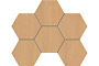 Мозаика Hexagon Estima Classic Wood CW04, неполированный 285*250 мм