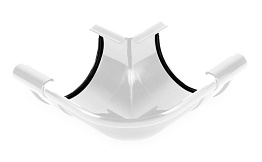 Внешний угол Galeco 90 градусов для системы PVC D 110/80 мм, RAL 9010