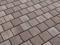 Плитка тротуарная Квадрат Б.3.К.8 листопад гладкий хаски, 100*100*80 мм